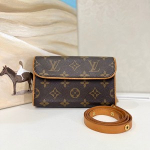 Sra. Louis Vuitton bolso de hombro LV bolso de bolsillo de flores antiguas