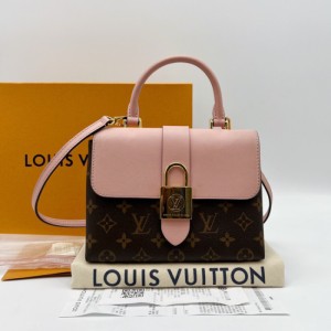 Sra. Louis Vuitton bolso de hombro locky bb bolso rosa bolso de hombro