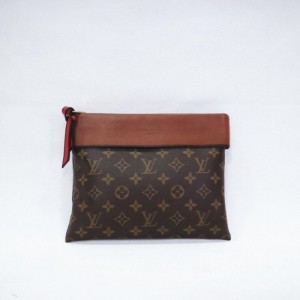 Bolso de Louis Vuitton  bolso de mano LV Old Flower + caramelo con bolso de piel