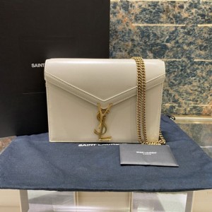  Yves Saint Laurent Cassandra hombrera peque?a blanca