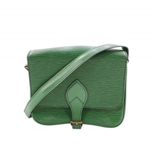 Louis Vuitton cartoucher bolso de hombro verde medieval