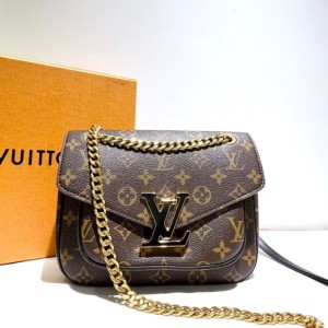 Sra. Louis Vuitton bolso de hombro Louis Vuitton bolso de cadena original Passy