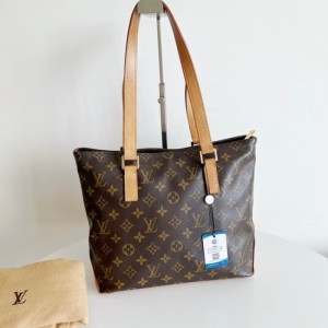 Sra. Louis Vuitton bolso de hombro LV cesta de verduras bolso de hombro peque?o