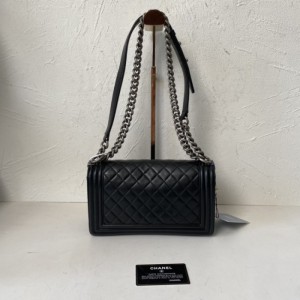  Chanel leboy bolso de hombro mediano negro