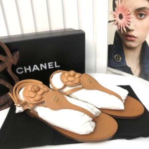 Sra. Chanel monta?a camelia zapatillas sandalias