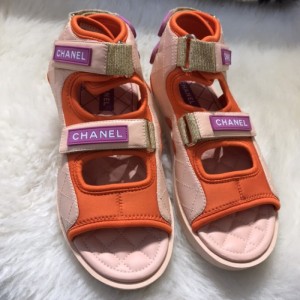 Sandalias  zapatillas de la Sra. Chanel sandalias de playa de alta gama Chanel talla 38C