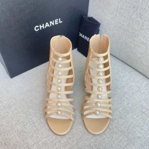 Zapatos de tacón bajo  medio para mujeres Chanel