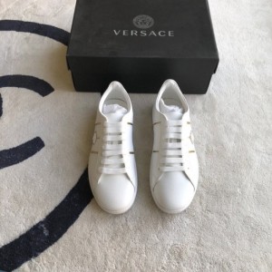 Zapatos casuales de la Sra. Versace zapatos blancos de la línea principal Versace