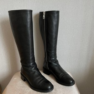 Botas de la Sra. Gucci botas de cuero de vaca de la Sra. Gucci botas largas