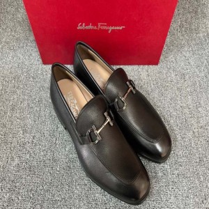 Ferragamo zapatos de cuero para hombres 2021 nuevos zapatos de cuero para hombres