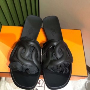  sandalias  zapatillas de la Sra. Hermes China (chn)  37 Departamento negro