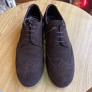 Zapatos de cuero para hombres prada, gamuza para hombres, zapatos de cuero chelsea, talla 40 - 40 más grande