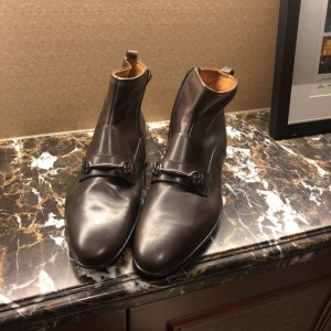 Zapatos de cuero para hombres Baley estilo Chelsea estilo loco ma Pi estilo