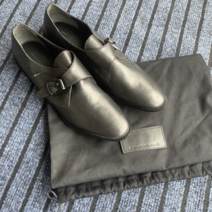 Zapatos de cuero de la Sra. Alexander Wang con suela plana negra