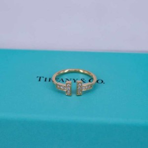 Anillo Tiffany  anillo Tiffany Tiffany doble serie t anillo abierto