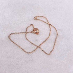 Collar Cartier  colgante 95 nuevo collar Cartier Rose Gold Double Ring love colgante