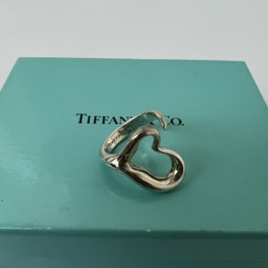 Anillo de Lady Tiffany  anillo Elsa peretti anillo de apertura hueco en forma de corazón  código de día 6