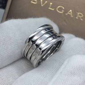 Anillo de baogree  anillo bvlgari baogre 18k anillo de oro blanco número 52 anillo de oro masculino y femenino