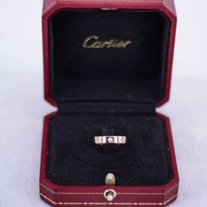 Lady Cartier Rose Gold single Diamond love series Ring