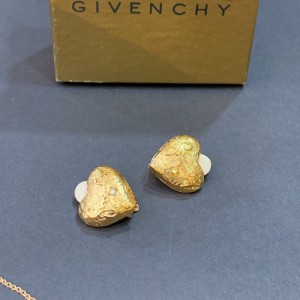 Joyas para el oído de la Sra. givenchy, clip para el oído de melocotón dorado