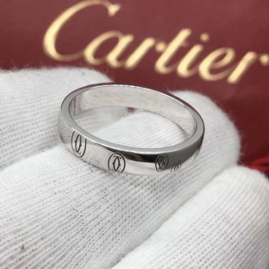 Cartier 18k Platinum 60 anillo feliz cumplea?os serie