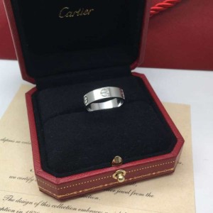 Anillo Cartier  anillo Cartier Platinum edición ancha 58 anillo masculino colección Love