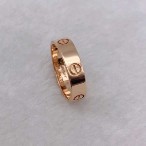 Anillo Cartier  anillo 95 nueva versión ancha dorada de la rosa Cartier anillo Love