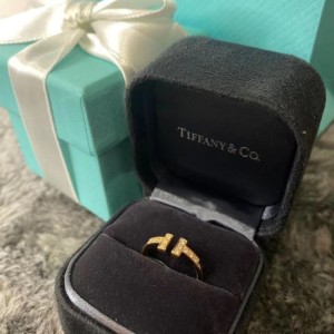 Anillo de la Sra. Tiffany  anillo Tiffany anillo lleno de diamantes