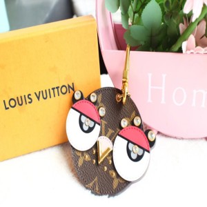 Llavero de Sra. Louis Vuitton  colgante LV edición limitada pollo de ojos grandes love Bird llavero bolso colgante