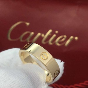 Cartier 18k Golden Broad Edition 64 anillo masculino serie Love