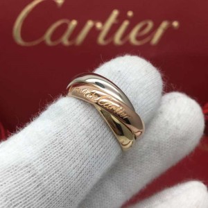 Anillo Cartier  anillo Cartier tricolor oro anillo Cartier número 50 anillo platino oro rosa anillo de oro