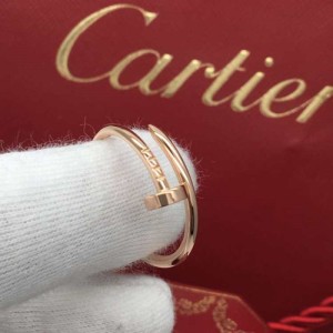 Anillo Cartier  anillo Cartier Rose Gold versión estrecha clavo 59 anillo