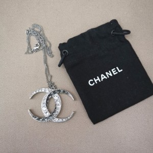 Collar de Chanel  collar colgante doble C con Collar de diamante