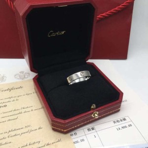 Cartier Platinum edición ancha 66 anillo masculino love series anillo