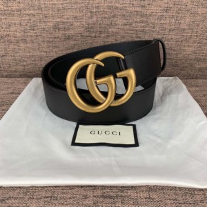 Gucci nuevo cinturón de doble G Marmont para hombres y mujeres