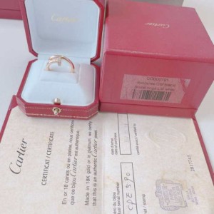 Anillo de dama Cartier  anillo de oro rosa