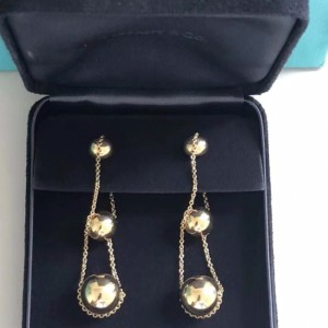 Pendientes Tiffany New Tiffany 18k Gold hardwar series triple pendientes