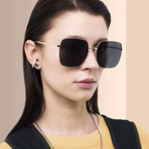 Gafas de sol de Kawakubo Ling  gafas de sol de Kawakubo lingfang ultravioleta polarización femenina versión coreana de gafas de sol de gran marco marea masculina 3925c1