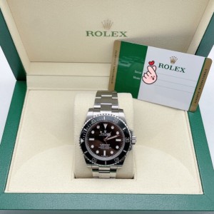 Rolex hombre reloj mecánico Rolex submarino negro sin experiencia 114060 conjunto completo