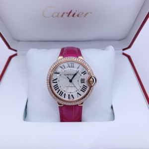 La mercancía de rendimiento mecánico de la Sra. cartier, el globo azul Cartier 36 metros de diámetro, el reloj automático de mujer con diamantes