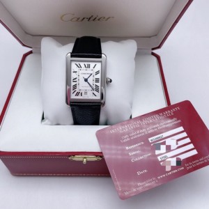 Cartier Men s Machinery Performance cargo Cartier tank Big 21 a?os conjunto completo de extensión de 8 a?os