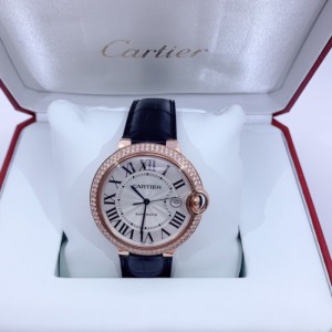 Cardia Men s Machinery Performance cargo Cardia Blue balloon 42 metros de diámetro con diamantes en la parte trasera reloj mecánico masculino