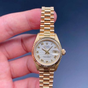 El reloj mecánico de la Sra. Rolex es de oro completo 18k Rolex Diary 69178