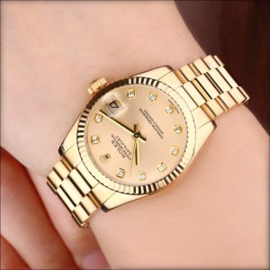 Rolex Women s Wear Diary Series 18k Golden Automatic Machinery women s Watch