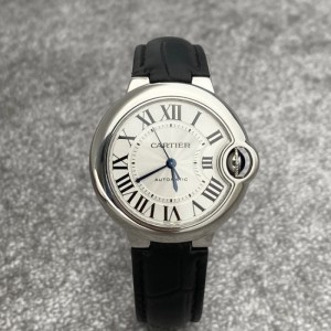 Reloj mecánico de la Sra. Cartier reloj mecánico de la serie de globos azules reloj mecánico automático de la mujer