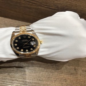 Rolex Men s Machinery Performance goods 116233 logs Black Plate 18k Golden Room Golden Automatic Machinery men s Watch