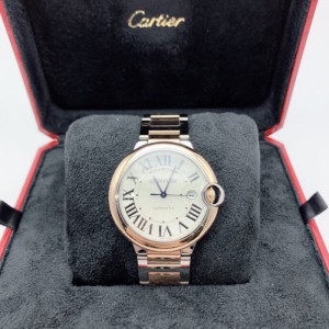 Medidores mecánicos para hombres Cartier globo Cartier Rose Gold