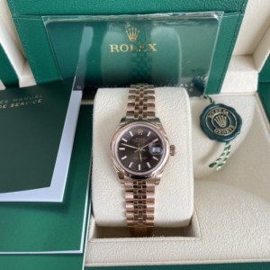 El reloj mecánico de la Sra. Rolex no utiliza un conjunto completo de diario de ropa femenina Rolex 18k reloj femenino de oro rosa