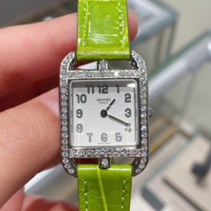 Diamante trasero de la serie Lady Hermes quartz Watch Pig nose