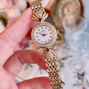 Relojes de cuarzo de mujeres famosas 750 relojes de cuarzo de mujeres con diamantes originales de oro